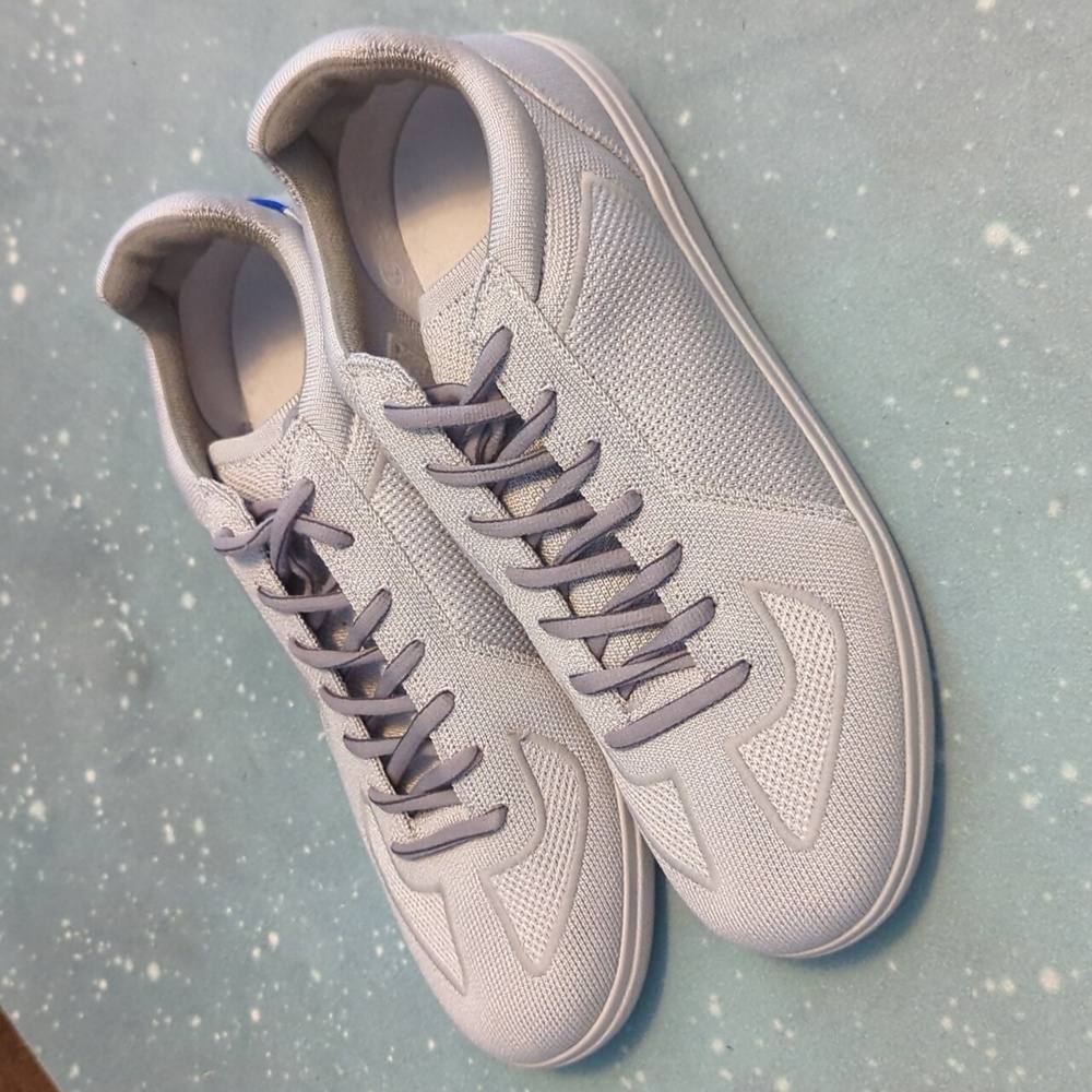 Rothy's RS01 mens sneakers, light grey, size 10